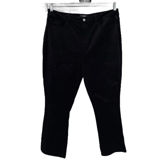 Paige Flaunt Femme High Rise Cropped Mini Boot pants black size 34 - Picture 1 of 7